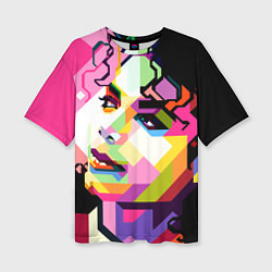 Футболка оверсайз женская Michael Jackson Art, цвет: 3D-принт