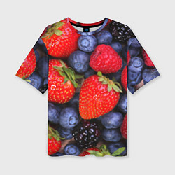 Футболка оверсайз женская Berries, цвет: 3D-принт
