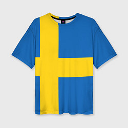 Женская футболка оверсайз Швеция