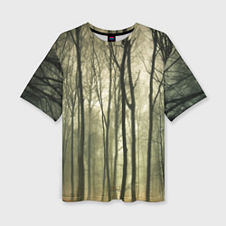 Женская футболка оверсайз Чарующий лес