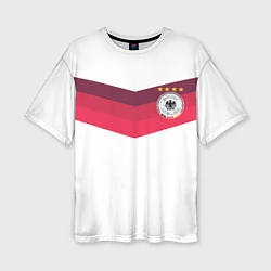 Футболка оверсайз женская Сборная Германии по футболу, цвет: 3D-принт