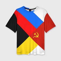 Женская футболка оверсайз Вечная Россия