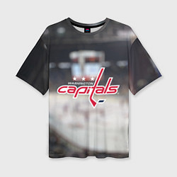 Футболка оверсайз женская Washington Capitals, цвет: 3D-принт