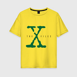 Футболка оверсайз женская The X-files, цвет: желтый