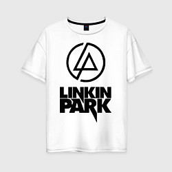 Футболка оверсайз женская Linkin Park, цвет: белый