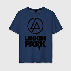 Футболка оверсайз женская Linkin Park, цвет: тёмно-синий