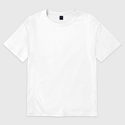 Футболка оверсайз женская Unreal Tournament blue team, цвет: белый