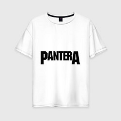 Футболка оверсайз женская Pantera, цвет: белый