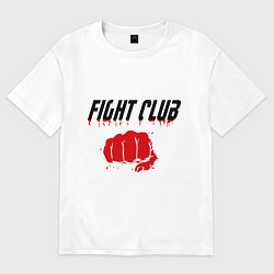 Футболка оверсайз женская Fight Club, цвет: белый