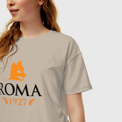 Футболка оверсайз женская AS Roma 1927, цвет: миндальный — фото 2