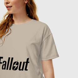 Футболка оверсайз женская Fallout, цвет: миндальный — фото 2