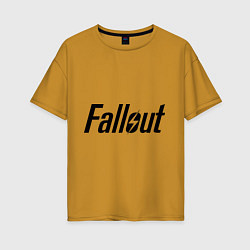 Футболка оверсайз женская Fallout, цвет: горчичный