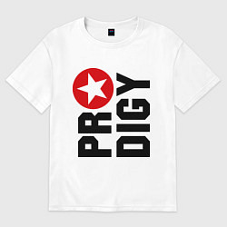 Футболка оверсайз женская Prodigy Star, цвет: белый