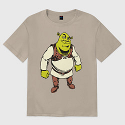 Футболка оверсайз женская Shrek 3, цвет: миндальный