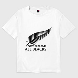 Футболка оверсайз женская New Zeland: All blacks, цвет: белый
