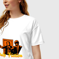 Футболка оверсайз женская Pulp Fiction, цвет: белый — фото 2