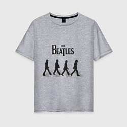 Футболка оверсайз женская The Beatles: Abbey Road, цвет: меланж