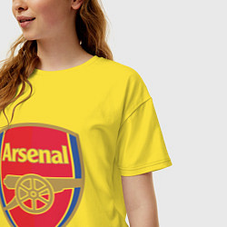 Футболка оверсайз женская Arsenal FC, цвет: желтый — фото 2