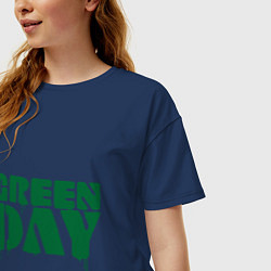 Футболка оверсайз женская Green Day, цвет: тёмно-синий — фото 2