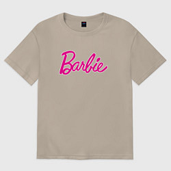 Футболка оверсайз женская Барби 3, цвет: миндальный
