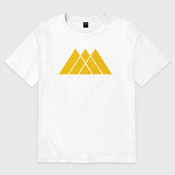 Футболка оверсайз женская Warlock Symbol, цвет: белый