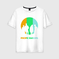 Футболка оверсайз женская Imagine Dragons: Evolve, цвет: белый