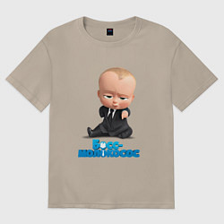 Футболка оверсайз женская Boss Baby, цвет: миндальный