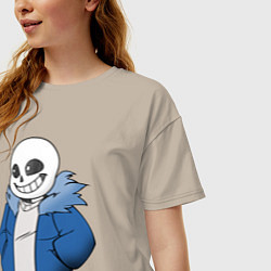 Футболка оверсайз женская Sans, цвет: миндальный — фото 2