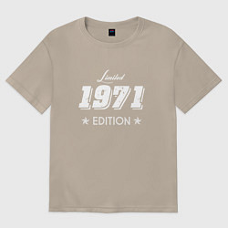 Футболка оверсайз женская Limited Edition 1971, цвет: миндальный