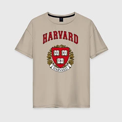 Женская футболка оверсайз Harvard university