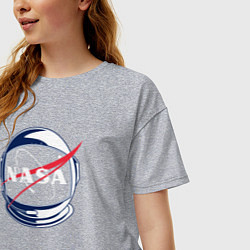 Футболка оверсайз женская NASA, цвет: меланж — фото 2