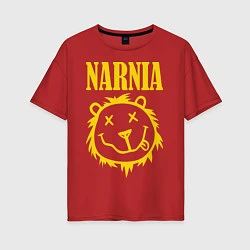 Футболка оверсайз женская Narnia, цвет: красный