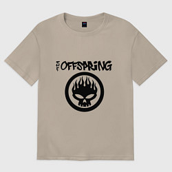 Футболка оверсайз женская The Offspring, цвет: миндальный