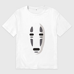 Футболка оверсайз женская Безликий Бог Каонаси, цвет: белый