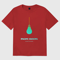 Футболка оверсайз женская Imagine Dragons: Night Visions, цвет: красный