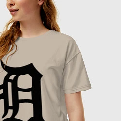 Футболка оверсайз женская Detroit Tigers, цвет: миндальный — фото 2