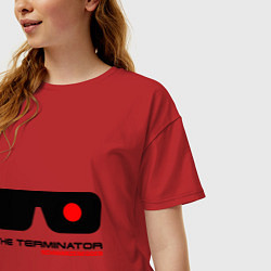 Футболка оверсайз женская The Terminator, цвет: красный — фото 2