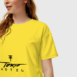Футболка оверсайз женская Tokio Hotel, цвет: желтый — фото 2