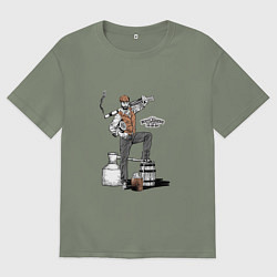 Футболка оверсайз женская Бутлегер, цвет: авокадо