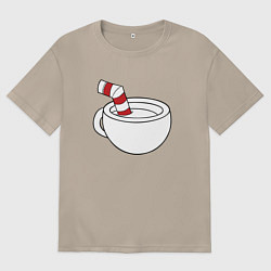 Женская футболка оверсайз Red Cuphead