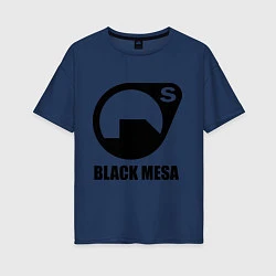 Футболка оверсайз женская HL: Black mesa, цвет: тёмно-синий