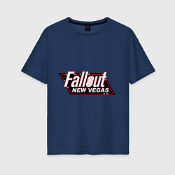 Футболка оверсайз женская Fallout: New Vegas, цвет: тёмно-синий