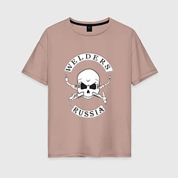 Женская футболка оверсайз Welders Russia