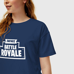 Футболка оверсайз женская Fortnite: Battle Royale, цвет: тёмно-синий — фото 2