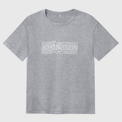 Футболка оверсайз женская Joy Division, цвет: меланж