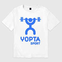 Футболка оверсайз женская Yopta Sport, цвет: белый
