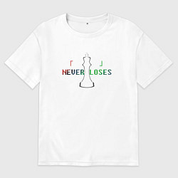 Футболка оверсайз женская No Game No Life, цвет: белый