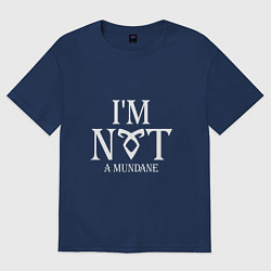 Футболка оверсайз женская I'm not a mundane, цвет: тёмно-синий