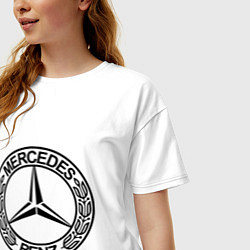 Футболка оверсайз женская Mercedes-Benz, цвет: белый — фото 2