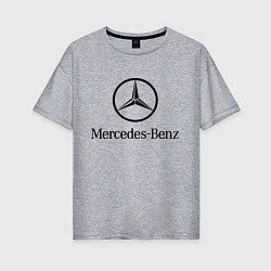 Женская футболка оверсайз Logo Mercedes-Benz
